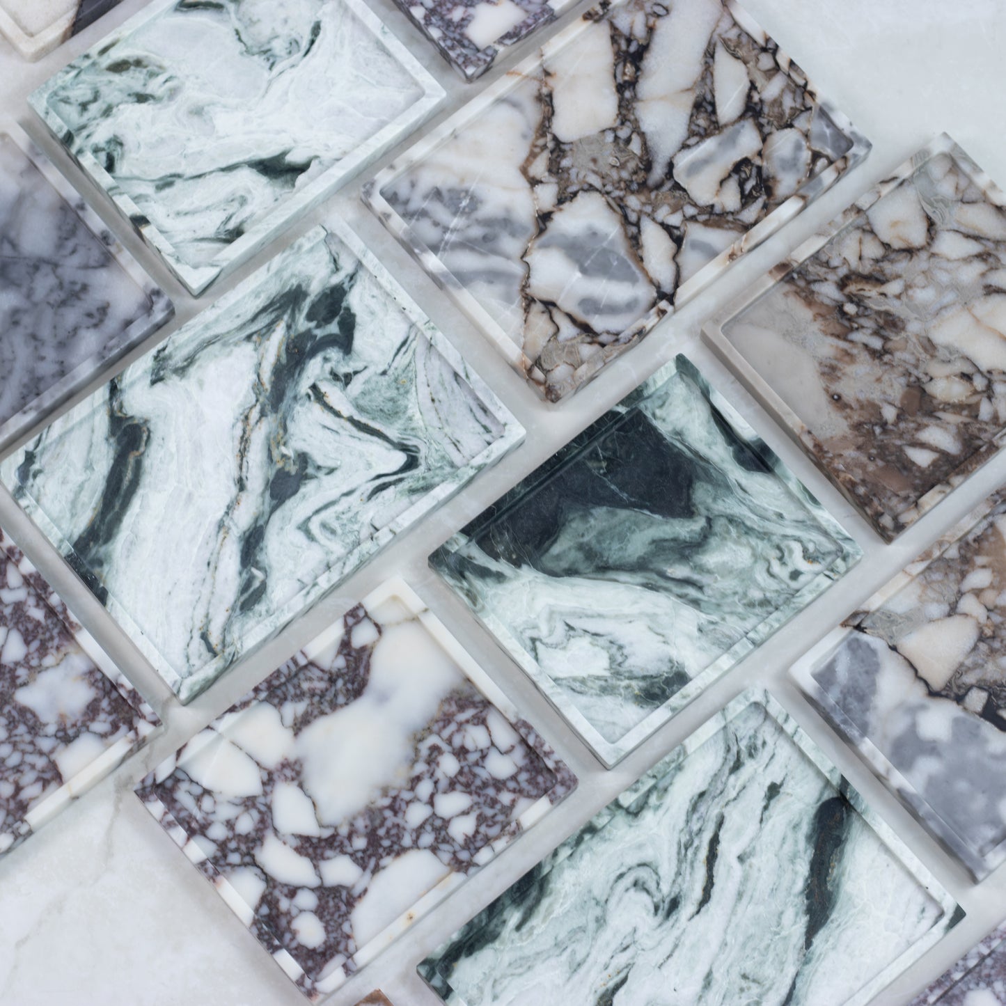 Rectangle Tray- Oceania Verde