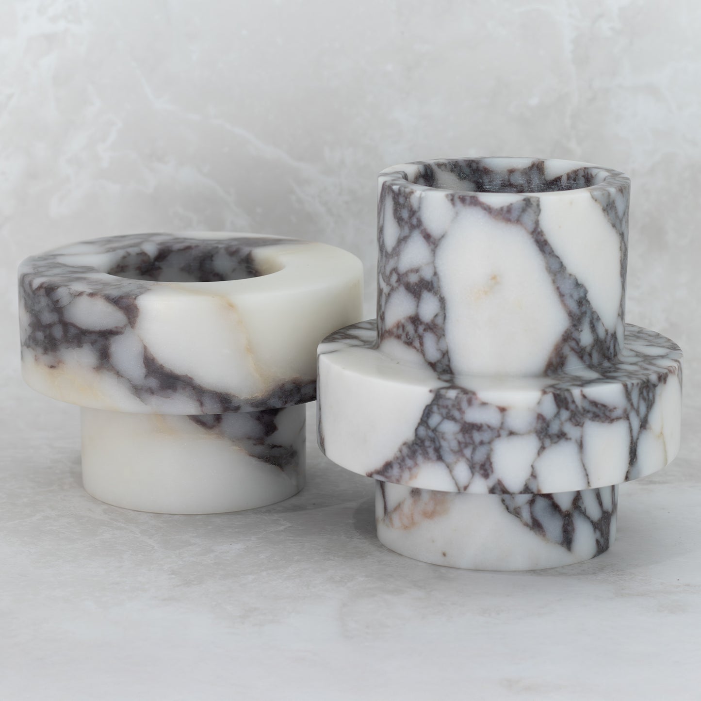 Candle Holder-Large Calacutta Viola