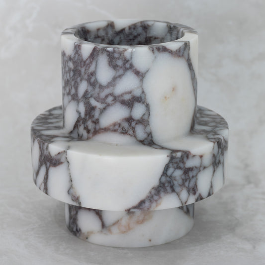 Candle Holder-Large Calacutta Viola